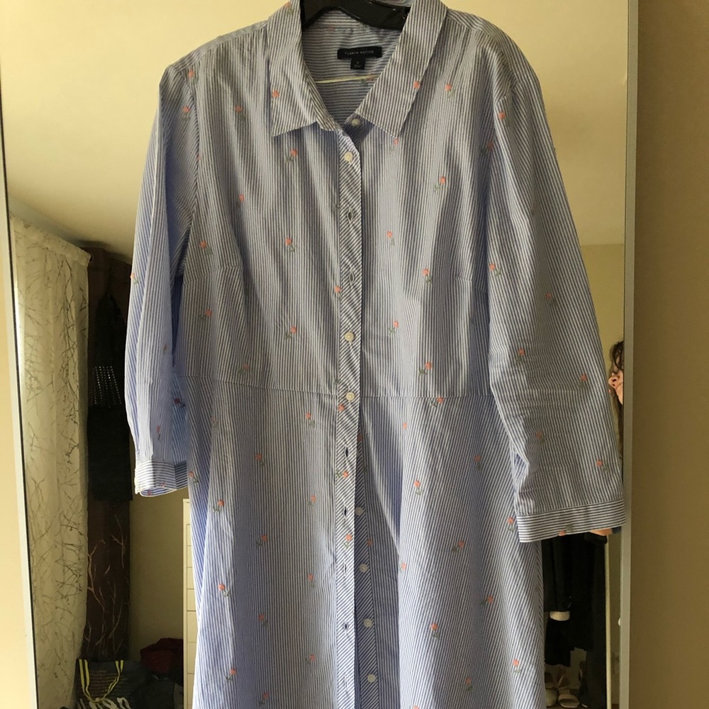 Tommy Hilfiger Plus size Button Down Shirt Dress